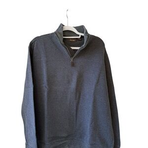 Tasso Elba Men's Charcoal Gray Quarter-Zip Sweater